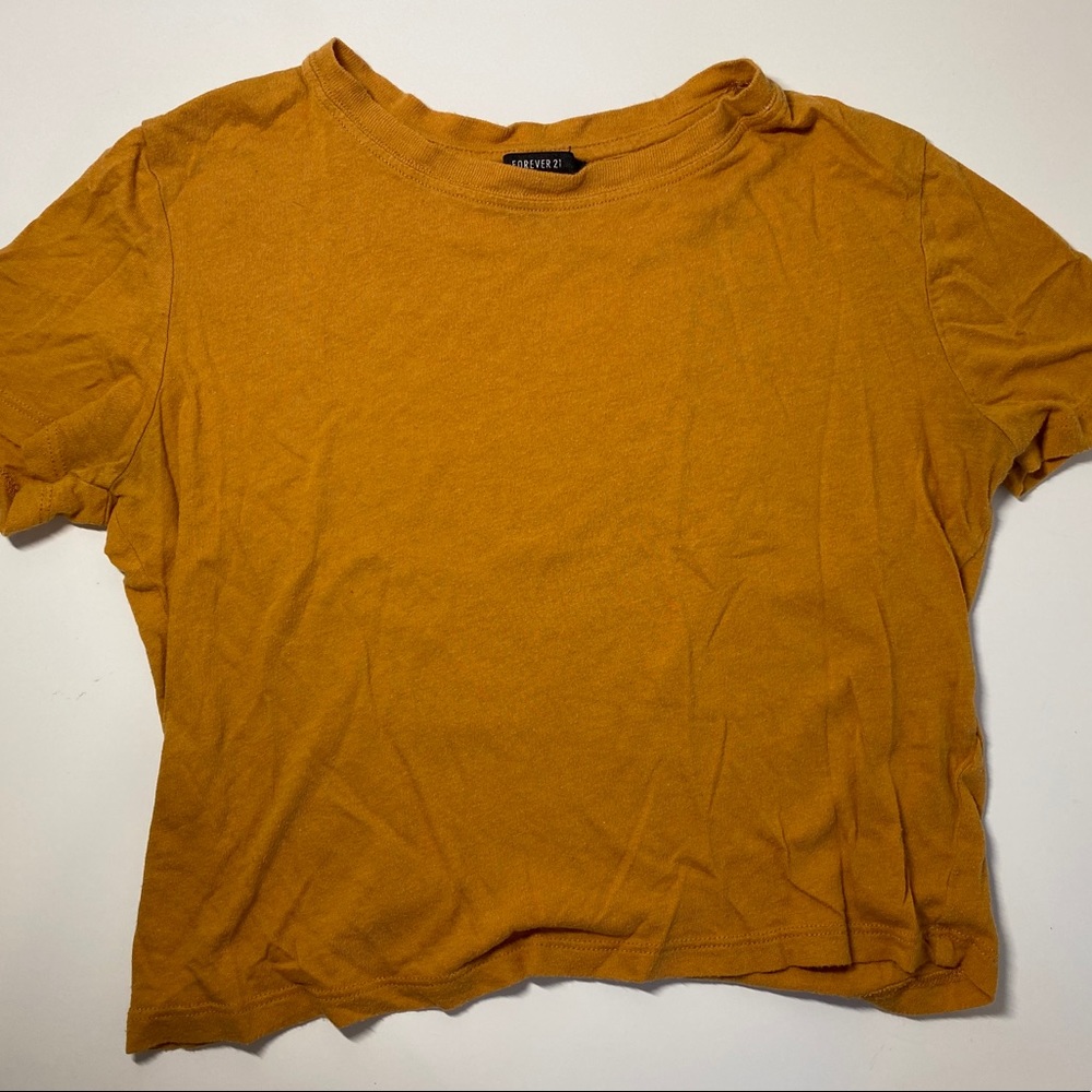 Yellow/Orange Forever 21 crop top